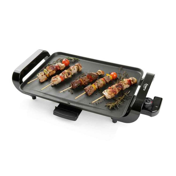 Asador KALLEY  K-AGL15 Grill Liso Negro
