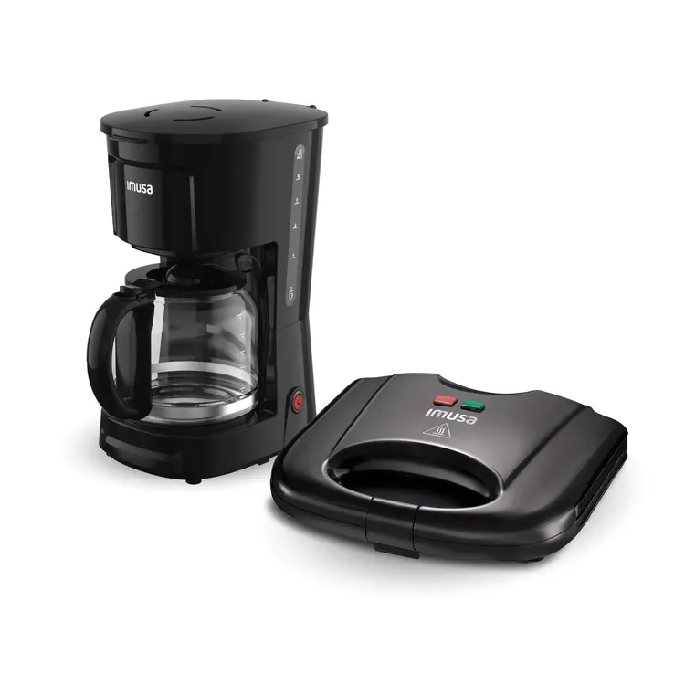 Combo IMUSA Cafetera Café city 6 tazas + Sanduchera basic