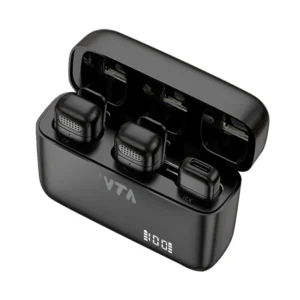 Kit x 2 Micrófono VTA Inalámbrico VTA-82327 Negro