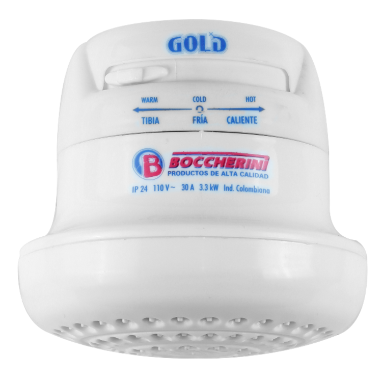 Ducha BOCCHERINI Eléctrica Gold