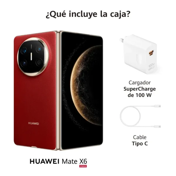 Celular HUAWEI Mate X6 512GB Rojo + Reloj - Imagen 3