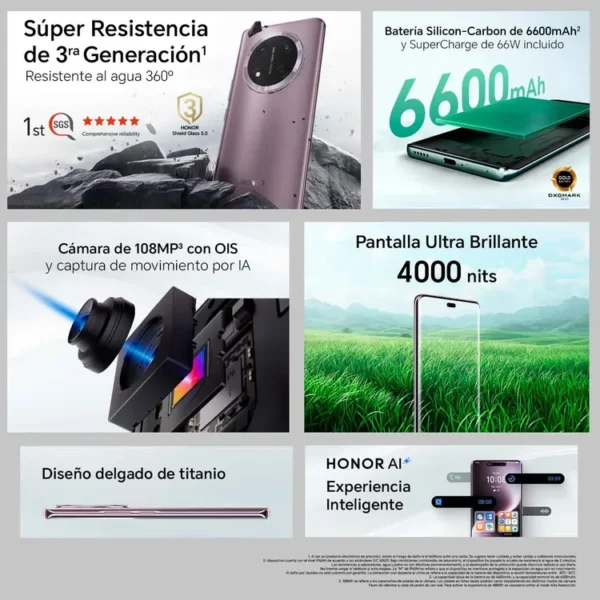 Celular HONOR Magic 7 Lite 512GB 5G Negro + Parlante - Imagen 7