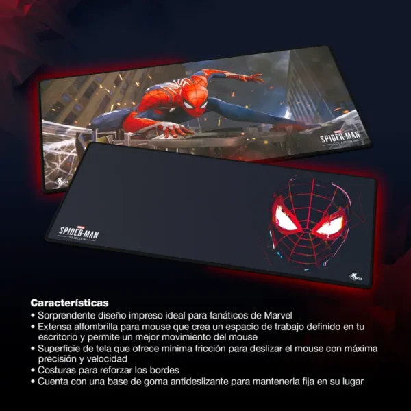 Pad Mouse XTECH Tamaño XXL Marvel Spider Man Multicolor - Imagen 3