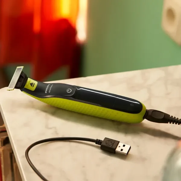 Afeitadora PHILIPS OneBlade Face & Body 3 peines guía, 2 peines para cuerpo, QP2824/10 Verde - Imagen 4