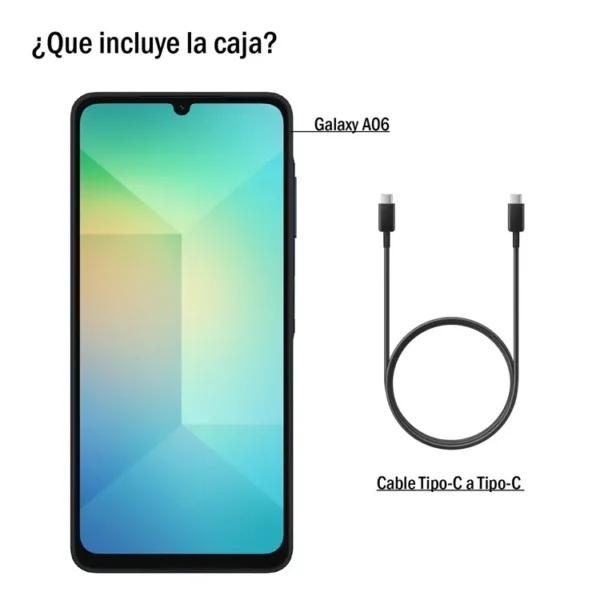 Celular SAMSUNG Galaxy A06 128GB Azul - Imagen 3
