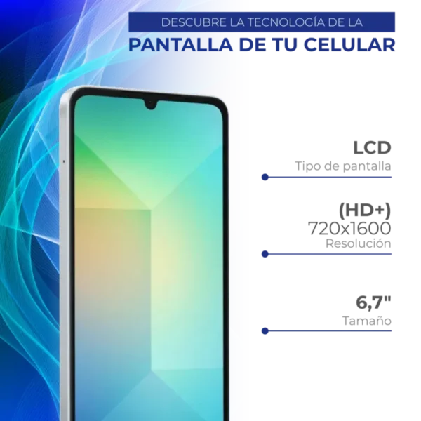 Celular SAMSUNG Galaxy A06 128GB Azul - Imagen 7