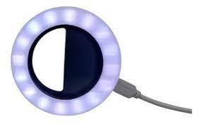 Aro Luz Selfie Portátil Recargable Adapt