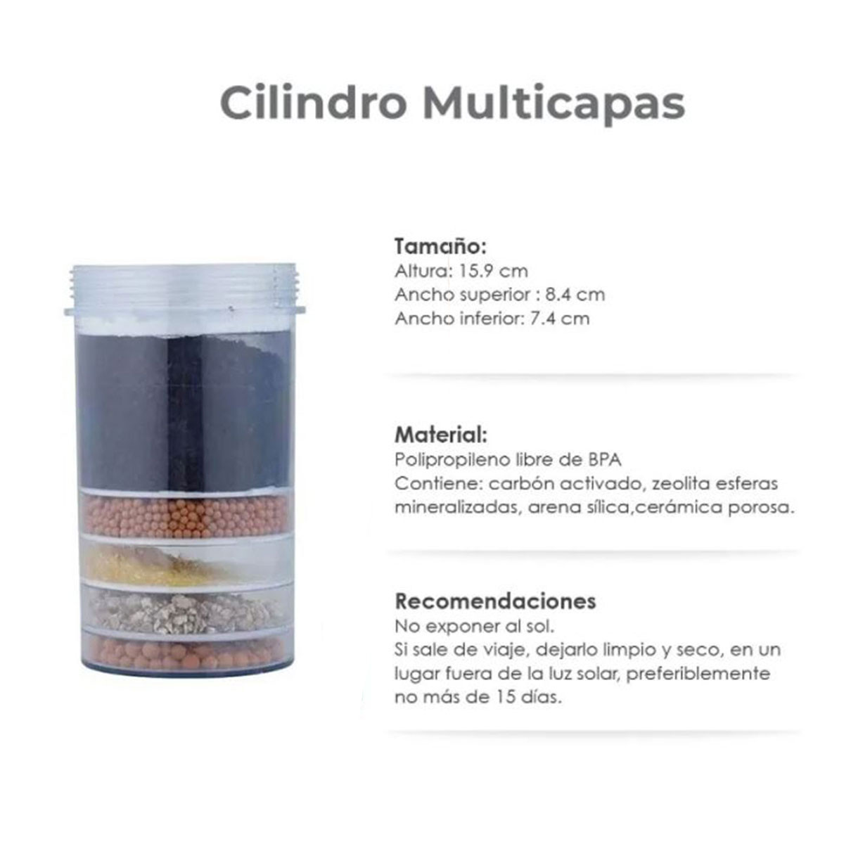 Repuestos Filtro Agua Purificador 14Lrs