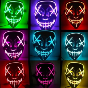 Mascara Halloween Led Mascaras De Purga