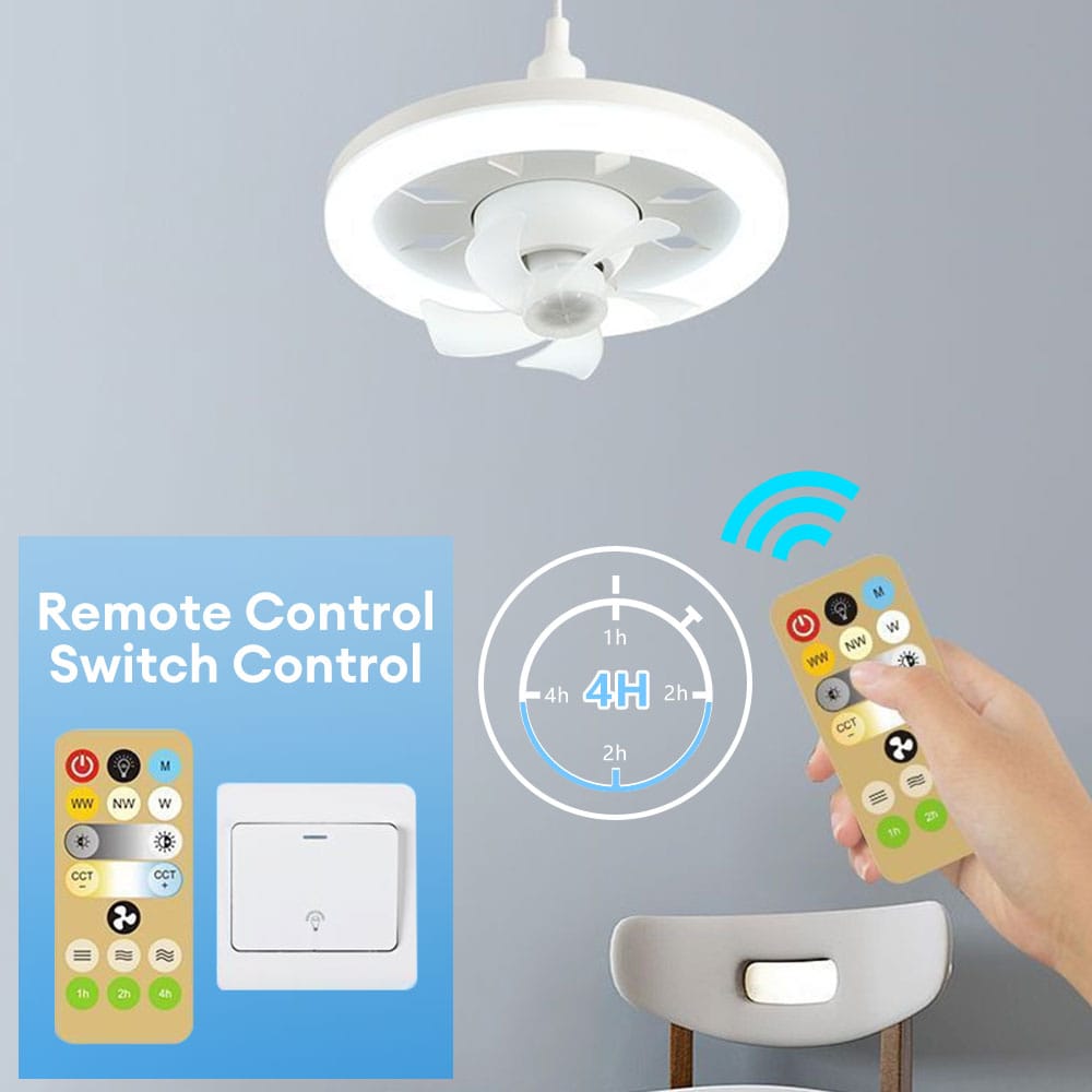 Ventilador De Techo Giratorio 360 Con Co