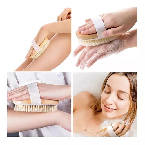 Cepillo Exfoliante Para Cuerpo De Cerdas