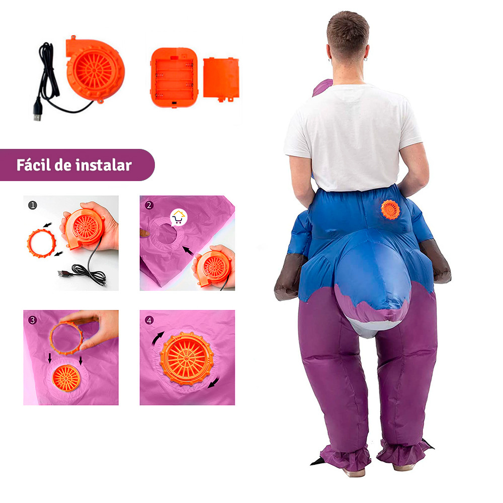 Disfraz De Dinosaurio Morado DIMO - Image 3