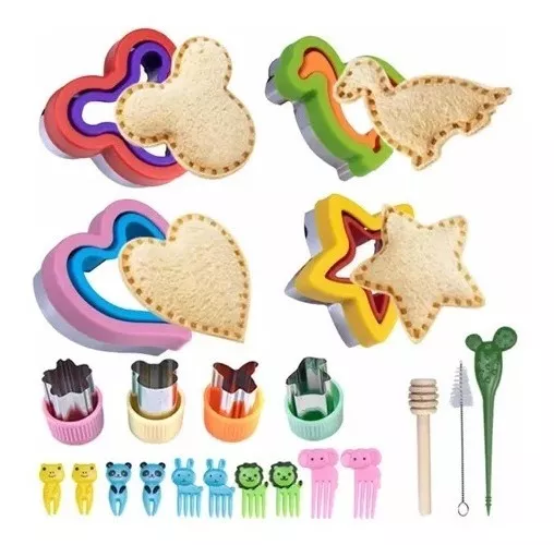 Kit Moldes De Corte Pan Fruta Comida Lon