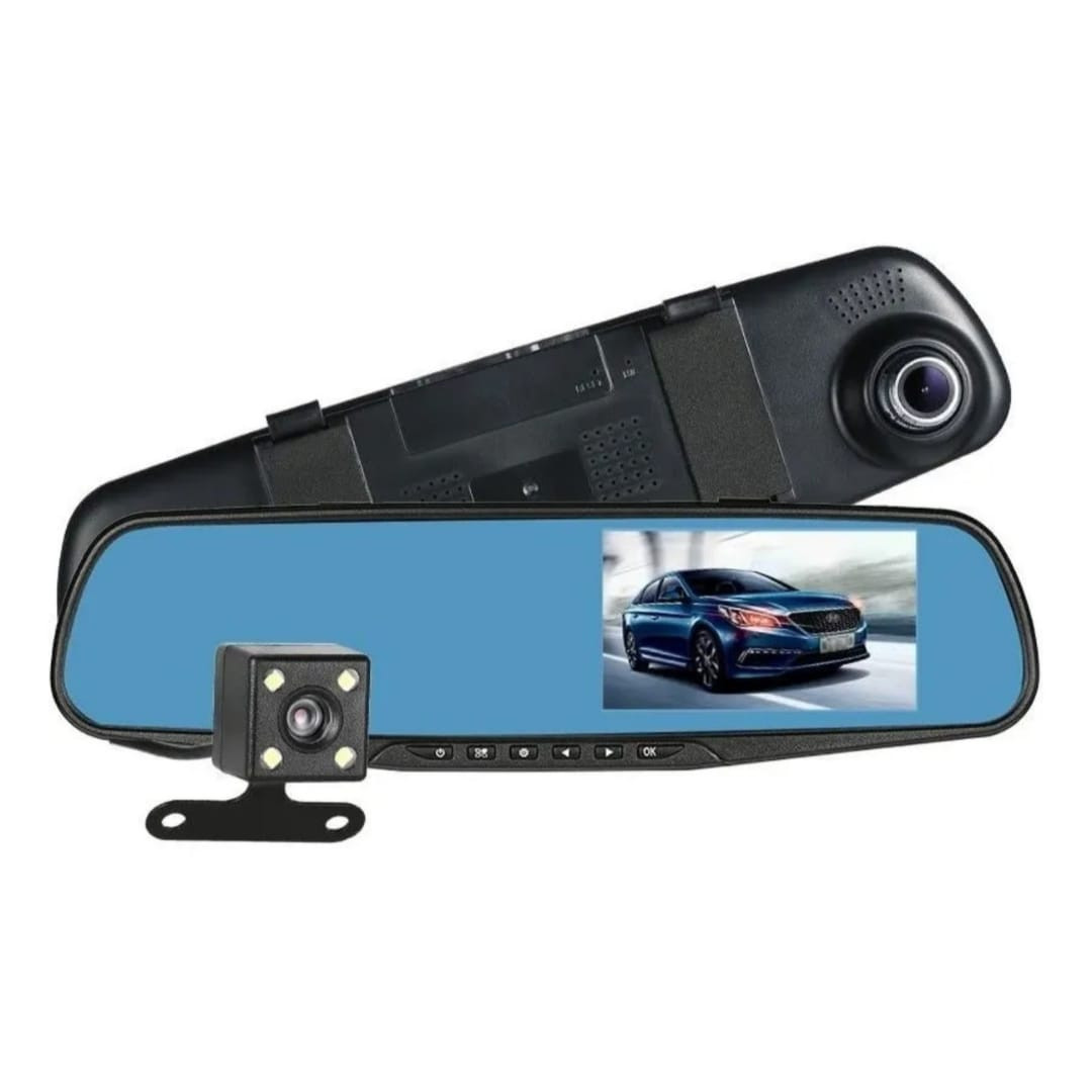 ESPEJO RETROVISOR DOBLE CÁMARA FULL HD