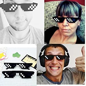 Gafas Pixel Diversion Meme thug life