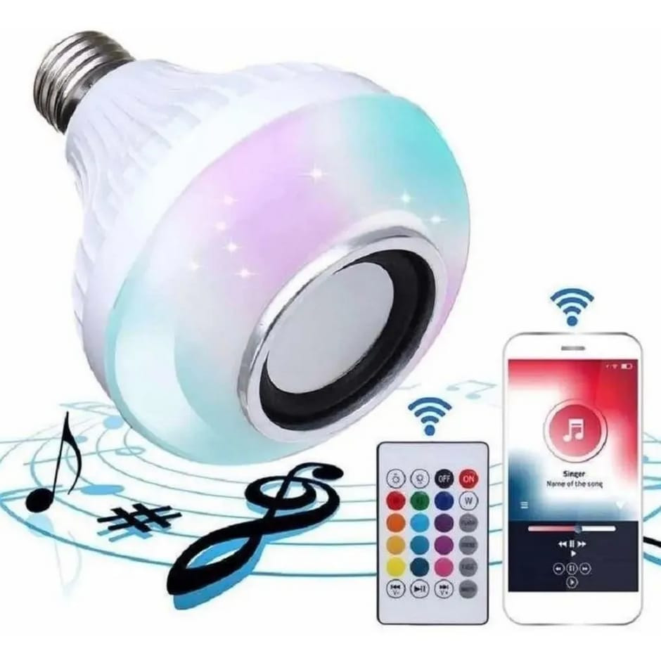 BOMBILLO LED PARLANTE BLUETOOTH  CONTROL
