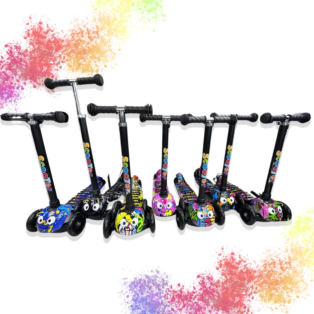 Patineta Scooter Gusano Graduable 3 Rued