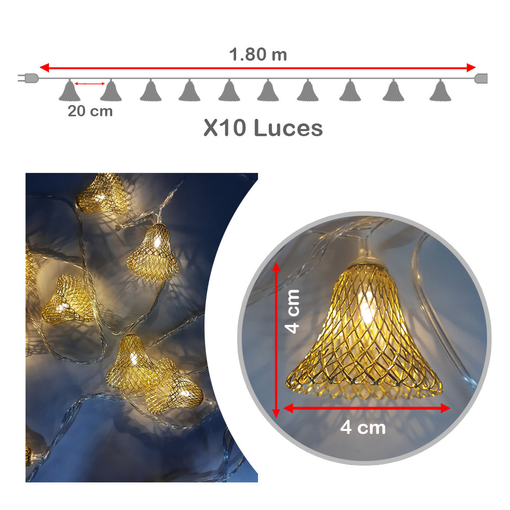 Extension Luces Campana Metal ZE041