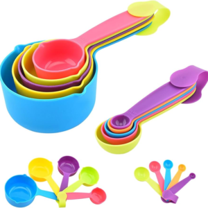 Tazas y Cucharas Medidoras Set x 10