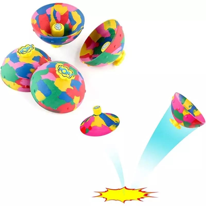 Juguete niños Saltarín rebote Spin Pop