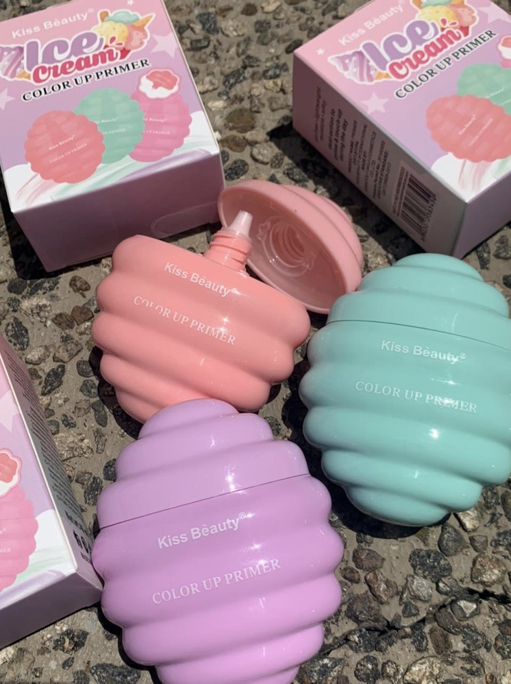 Primer ice cream kiss beauty