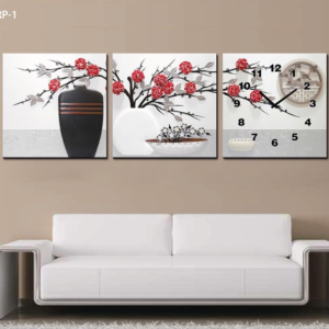 RELOJ PARED ESTILO POLIPTICO 3 PIEZ RP-1