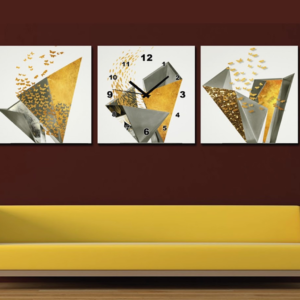 RELOJ PARED ESTILO POLIPTICO 3 PIEZ RP-6
