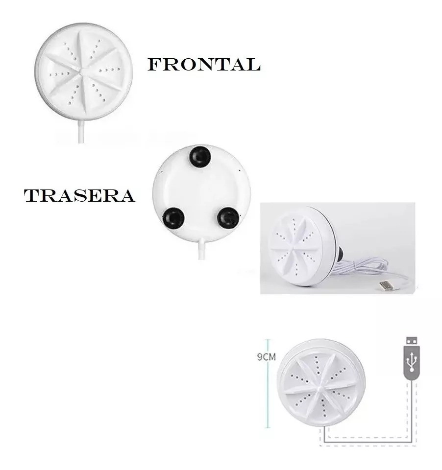 Mini Lavadora Portátil Giratoria