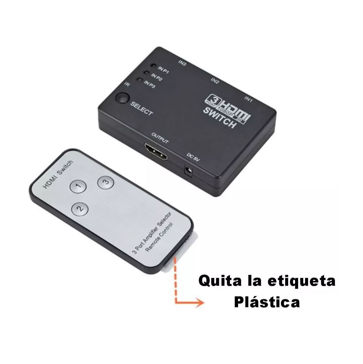 Hdmi Switch Multiplicador Selector 3x1 - Imagen 2
