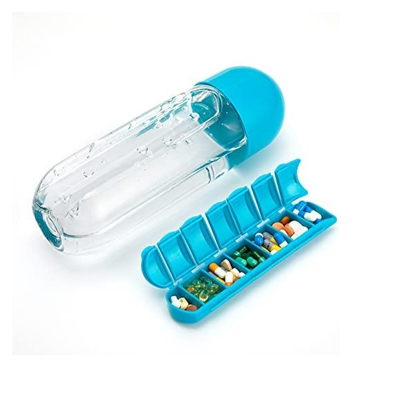 Termo Pastillero Semanal Portatil Botell - Imagen 2