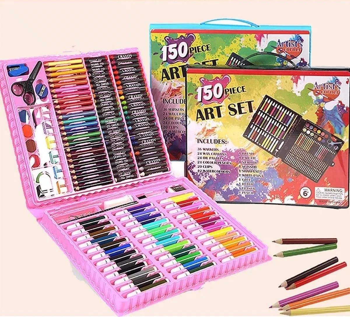 Set Arte Niños Maleta 150 Piezas Crayón