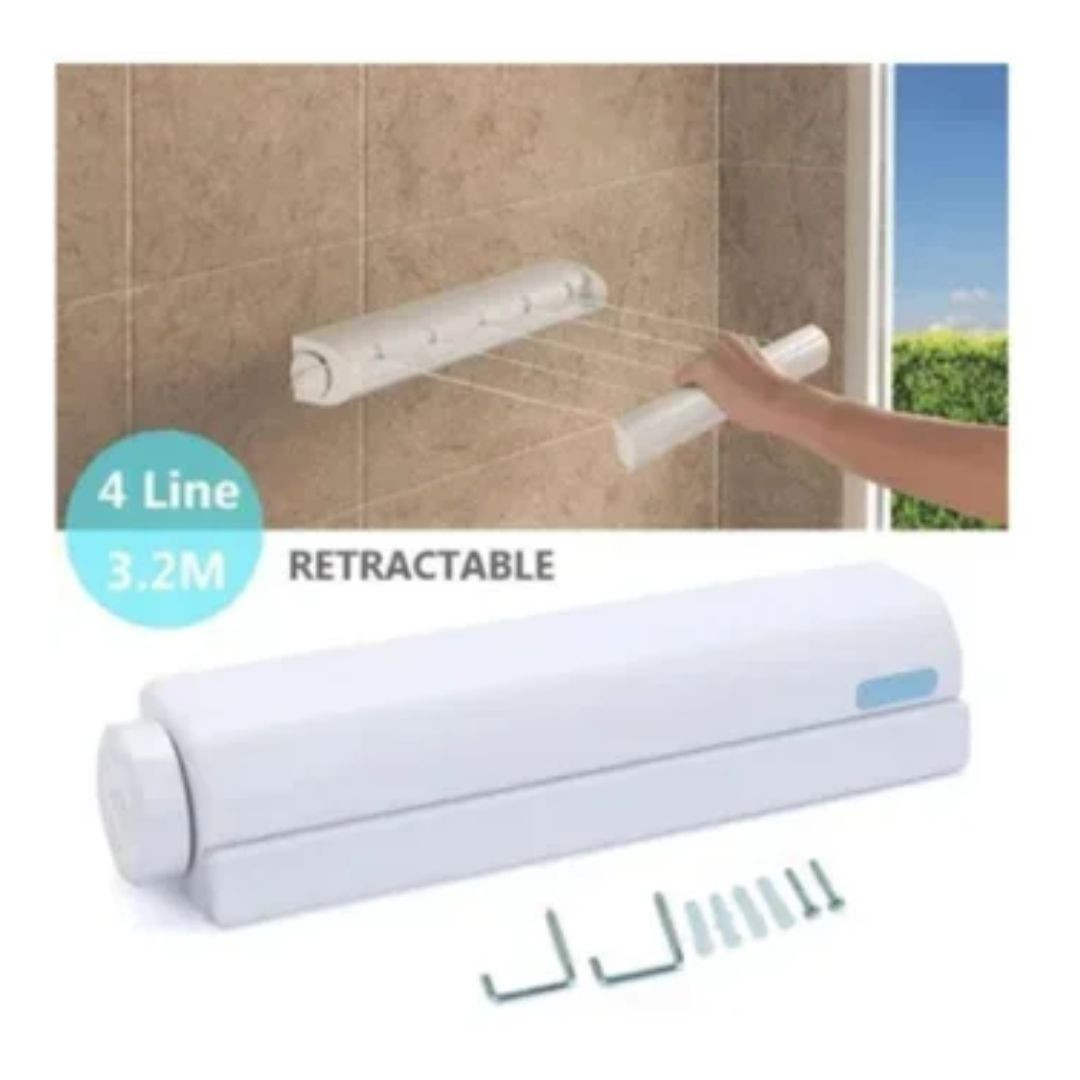 Tendedero Extensible Retráctil Para Ropa - Imagen 2