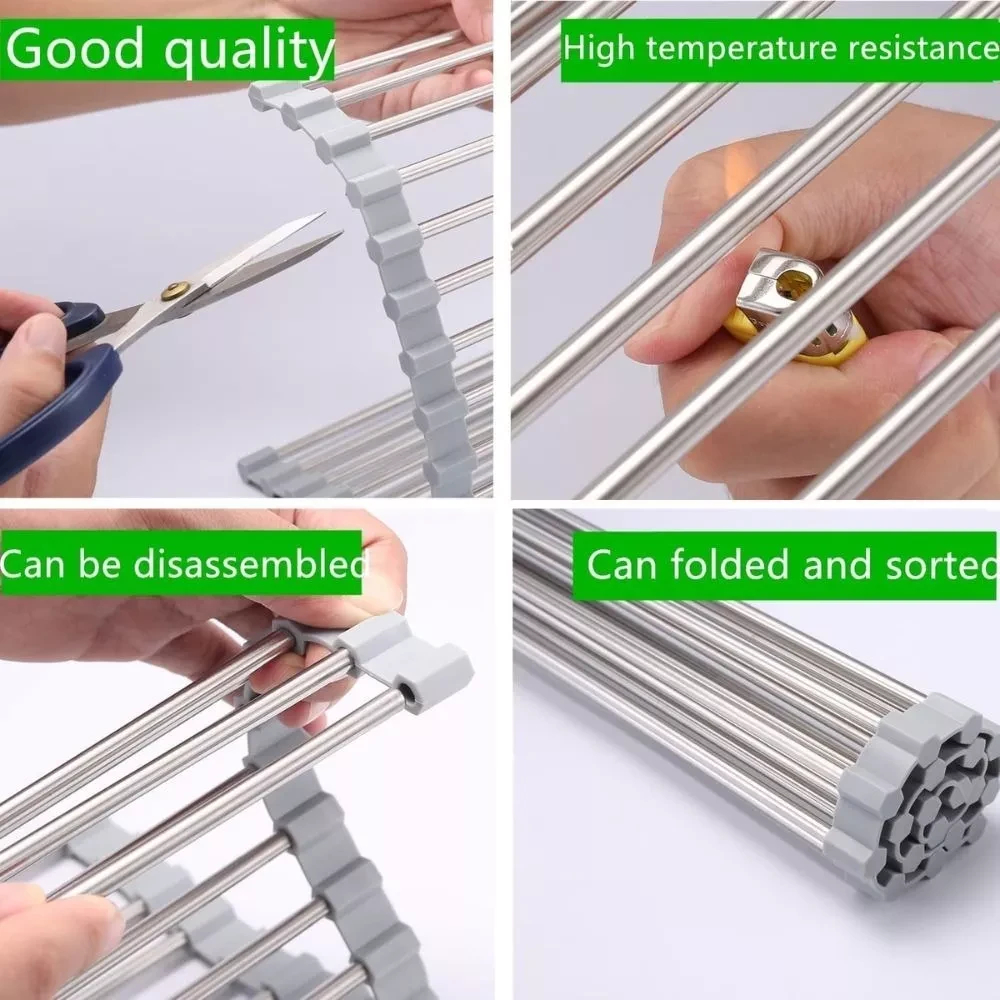 Escurridor Secador De Platos Enrrollable