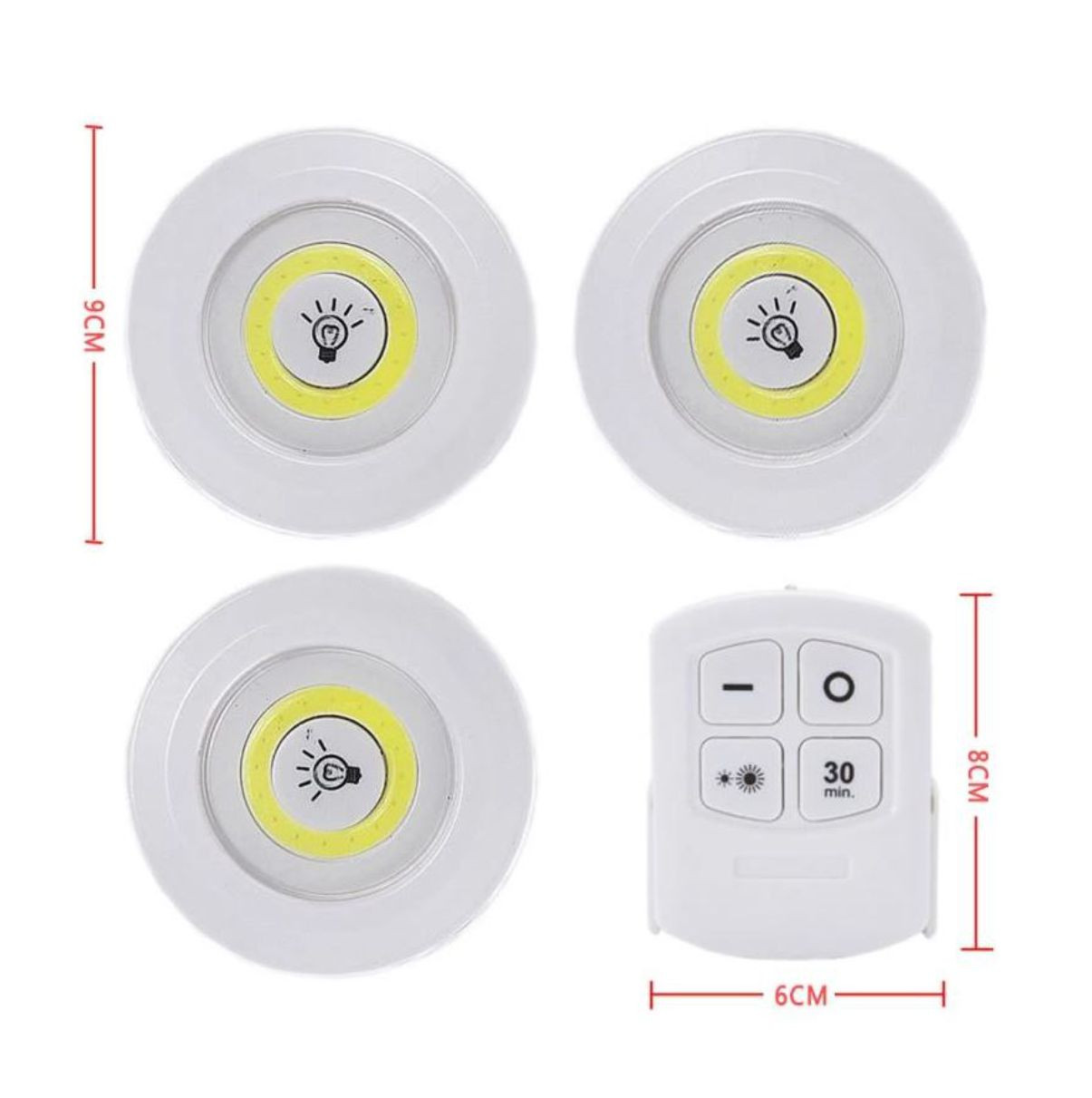 Lampara led Inalámbrica X 3 mas Control - Imagen 2