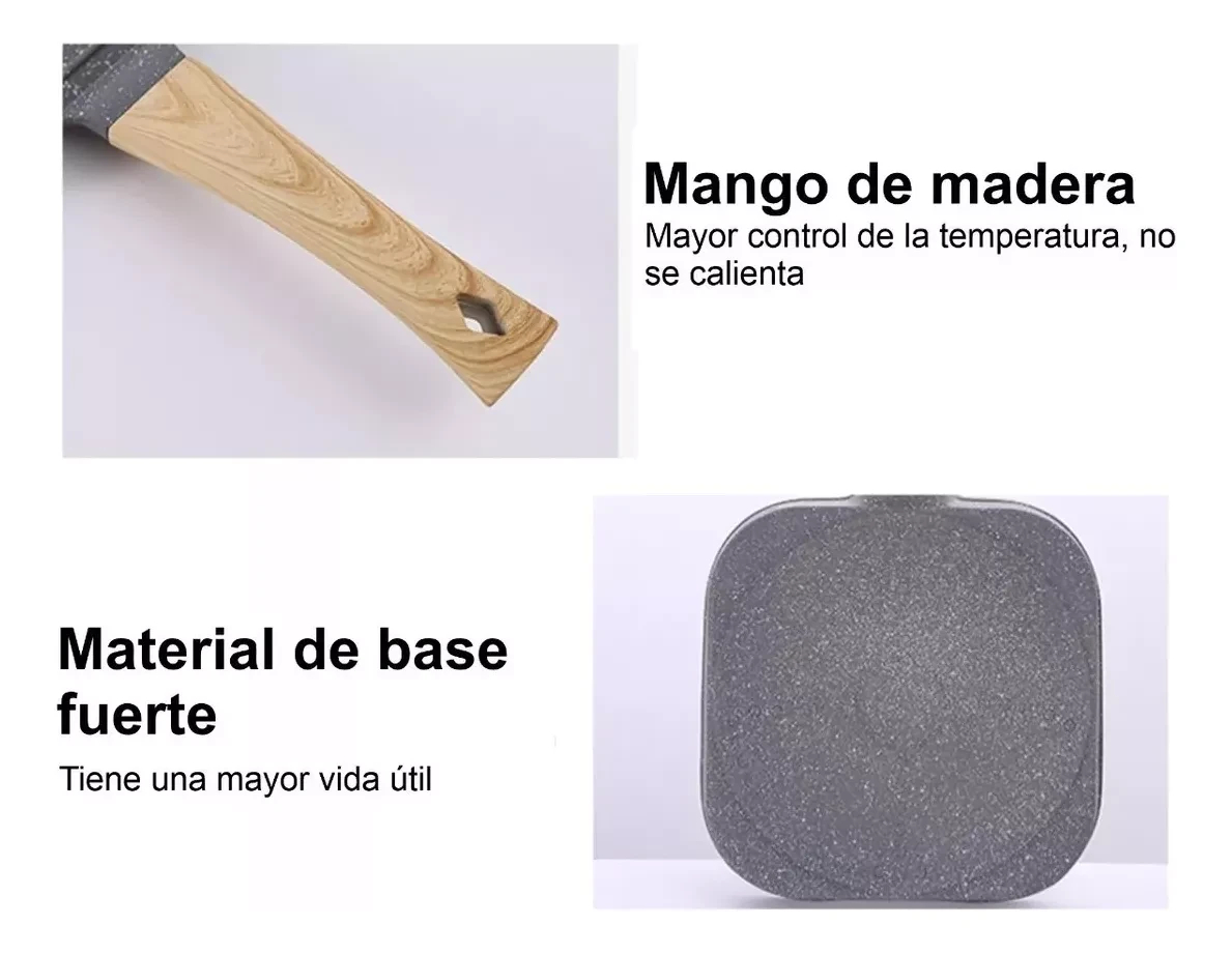 Sartén Antiadherente Multiusos 3 Puestos - Imagen 2