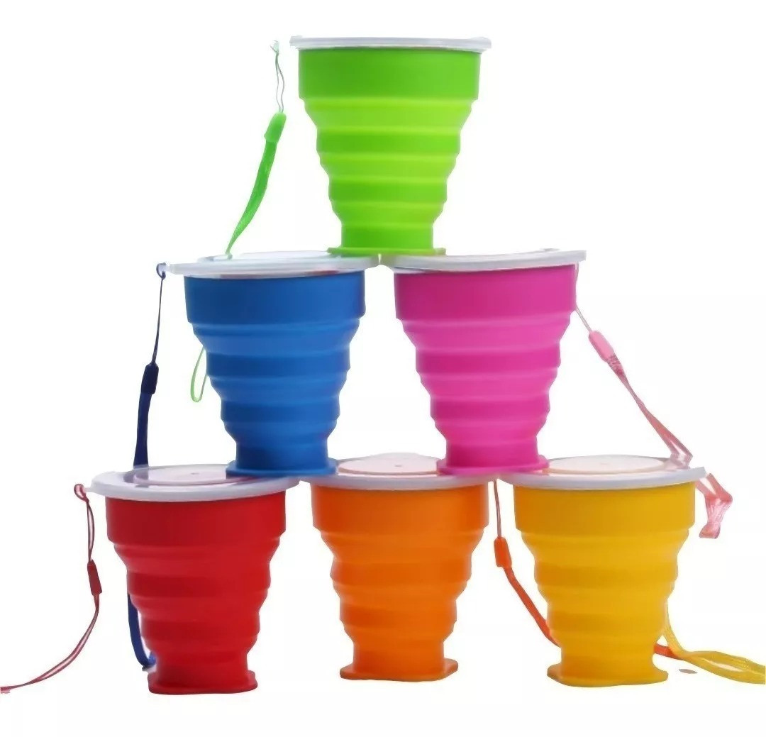 Vaso Portátil De Silicona Plegable - Imagen 2