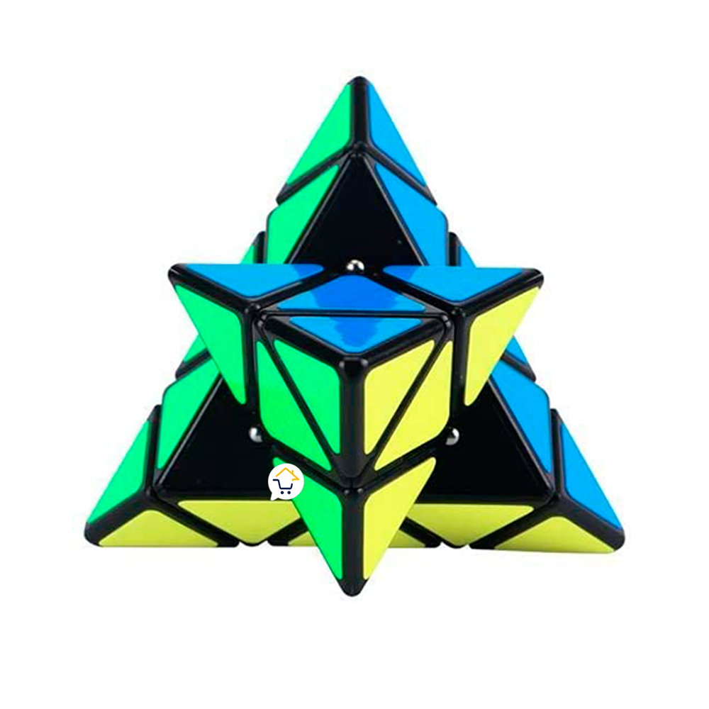 Cubo Rubik Piramide Fibra Carbono 594 - Imagen 2