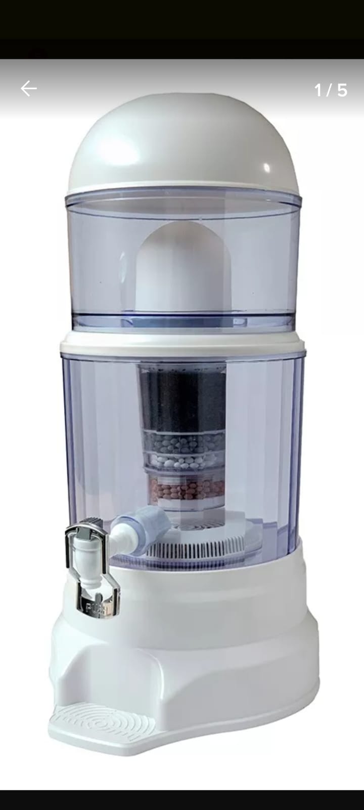 filtro purificador de agua