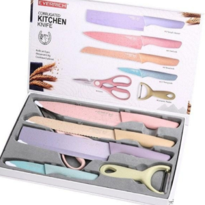 Set de cuchillos colores x 6