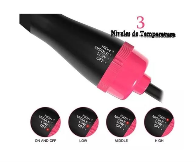 Cepillo Secador Alisador Giratorio 3 En