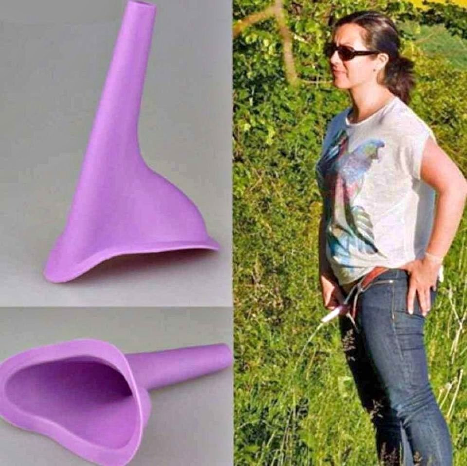 Copa embudo para orinar de pie mujer
