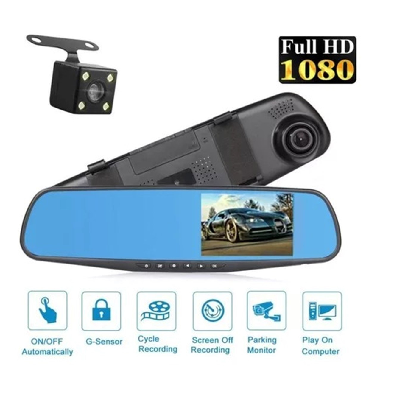 CAMARA ESPEJO RETROVISOR AUTO HD