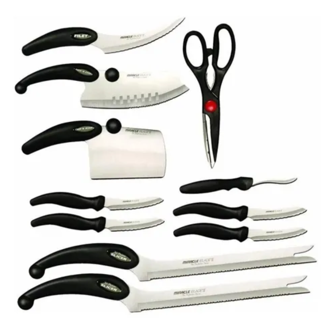 Juego Set De Cuchillos 13 Piezas En Acer