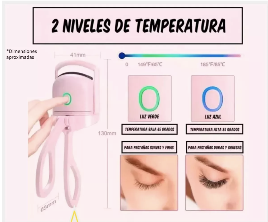 Encrespador Eléctrico Pestañas