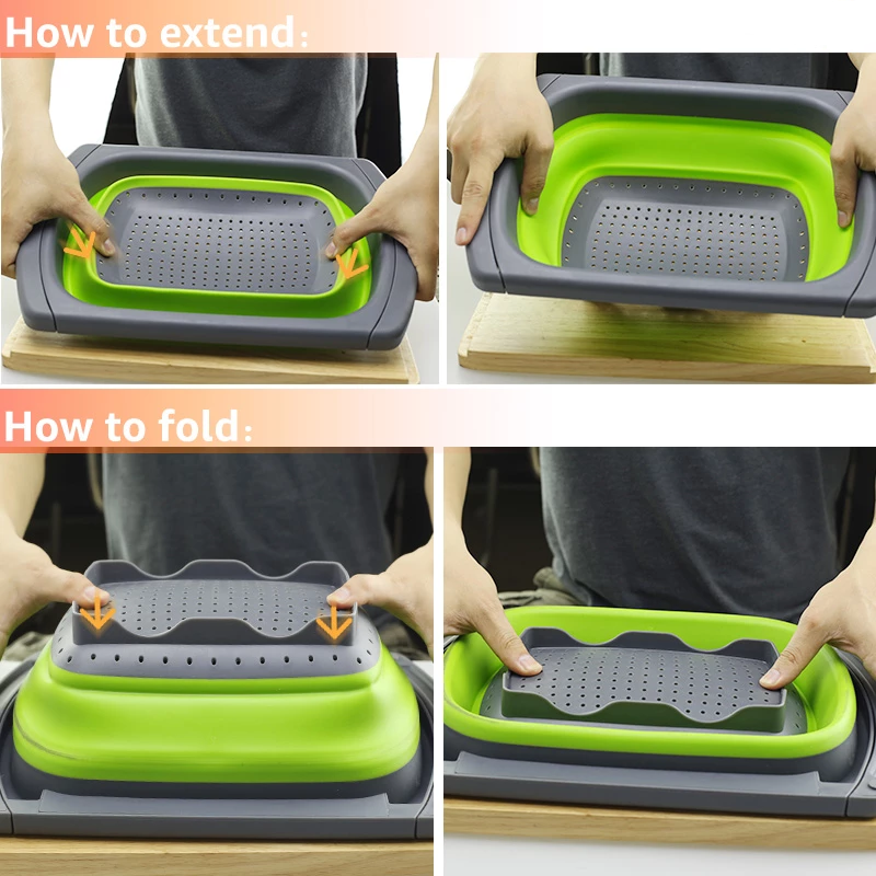 Escurridor Plegable Verduras Cocina