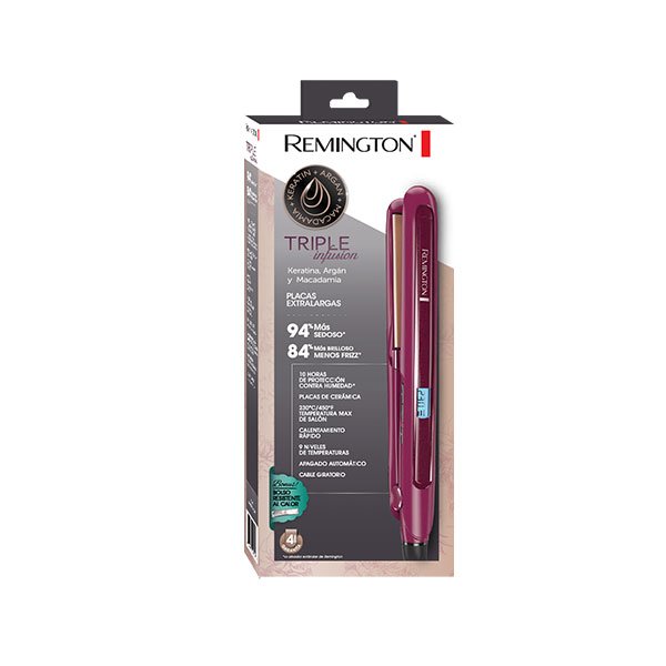 Plancha Remington Triple Infusion