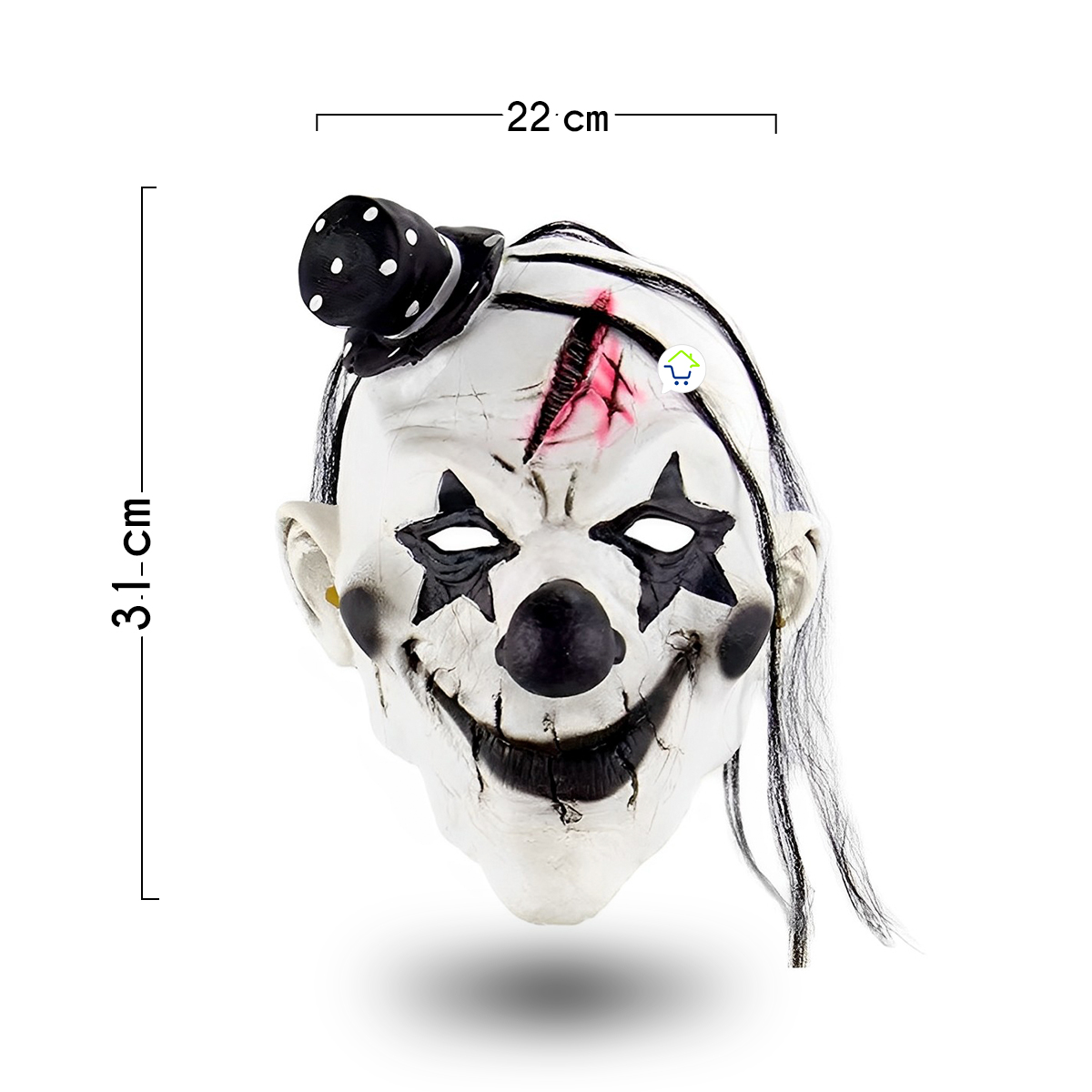 Mascara De Payaso Asesino Latex OF-628