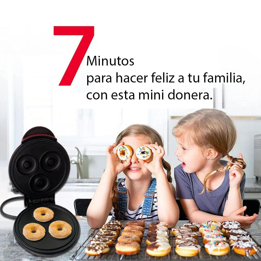 Mini Donera Maquina de 3 Donas Rosquilla
