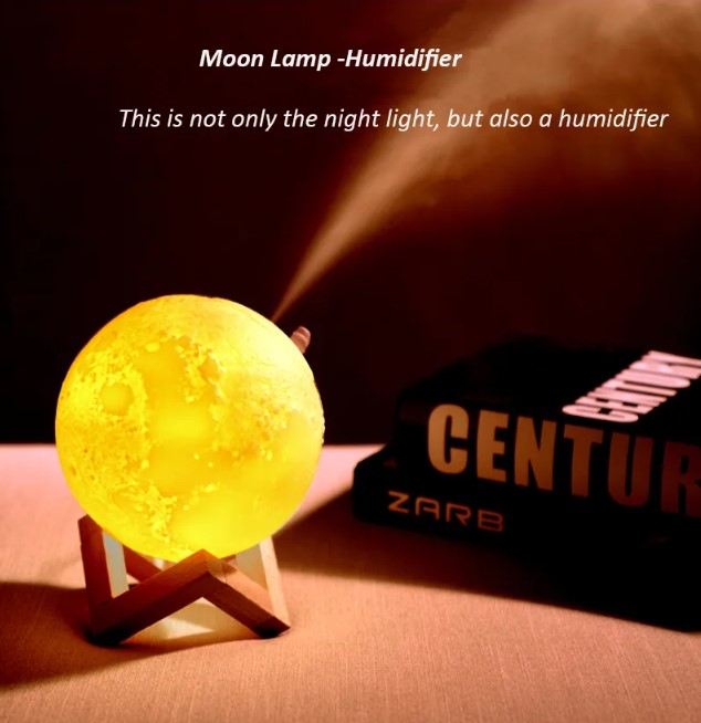 Lampara De Luna 3d Humidificador peq - Imagen 2
