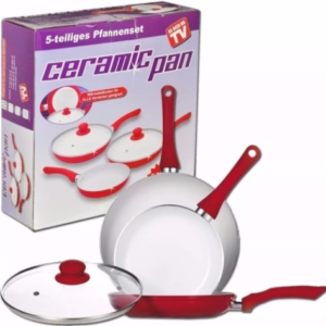 Set De Sartenes En Cerámica De 5 Piezas